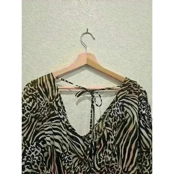 NWT. Express. MAXI DRESS Animal Print. SIZE SMALL - Picture 8 of 13
